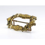 Gold and enamel belt buckle - Southern Italy 19th century