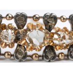 Gold silver diamond brooch - late 19th century