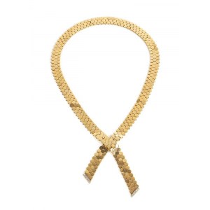Diamonds gold convertible necklace - 1940s