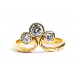 Diamonds gold ring