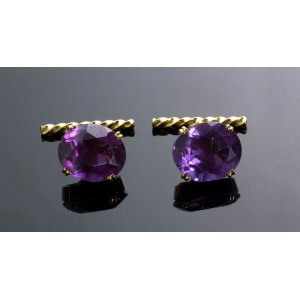 Pair of gold cufflinks