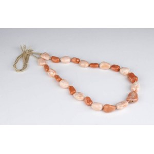 One cerasuolo coral graduated beads loose strands