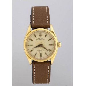 ROLEX Oyster Perpetual: men's gold wristwatch ref. 6567 - 1959