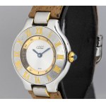 CARTIER 21 Must de Cartier: ladies wristwatch in steel ref. 1340 - 1990s