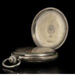 LONGINES: silver pocket watch