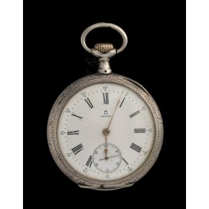 OMEGA: silver pocket watch