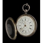 English sterling silver 1/5 centre seconds chronograph pocket watch - Chester 1878