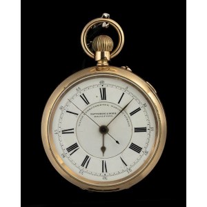 English 1/5 centre seconds chronograph pocket watch - late 19th century, FATTORINI & SONS