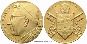 VATICAN CITY. Giovanni Paolo I (August 26 - September 28 1978). Triptych of medals