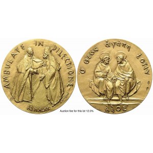 VATICAN CITY. Paolo VI (1963-1978). Triptych of extraordinary medals Ambulate in Dilectione