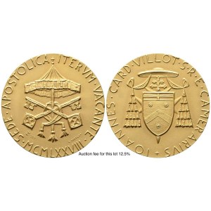 VATICAN CITY. SEDE VACANTE. Triptych of medals