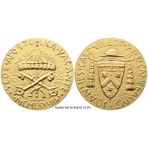 VATICAN CITY. SEDE VACANTE. Triptych of medals