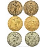 VATICAN CITY. Paolo VI (1963-1978). Triptych of extraordinary medals