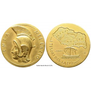ITALY. Medal minted in 1982 for the series of italian treasures - Enea in Lazio
