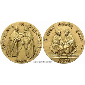 VATICAN CITY. Paolo VI (1963-1978). Triptych of extraordinary medals Ambulate in Dilectione