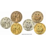 VATICAN CITY. Paolo VI (1963-1978). Triptych of extraordinary medals Ambulate in Dilectione
