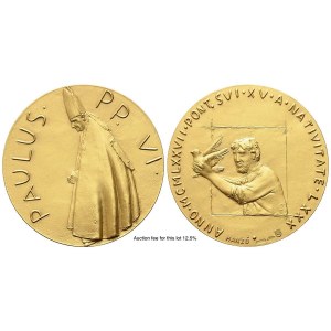 VATICAN CITY. Paolo VI (1963-1978). Triptych of extraordinary medals