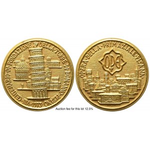 ITALY. Medal 1973 for the 8th centenary of the leaning tower of Pisa