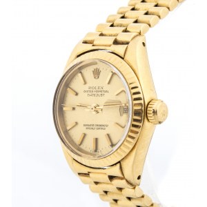 ROLEX Oyster Perpetual Datejust: ladiess gold wristwatch ref. 6617 - 1981