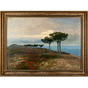 Ivan Trush (1869 - 1940), Landschaft mit Mohnblumen
