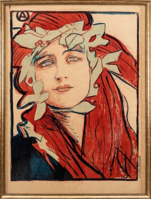 Teodor Axentowicz (1859 - 1938), Plakat II Wystawy Towarzystwa Artystów Polskich „Sztuka”, 1898