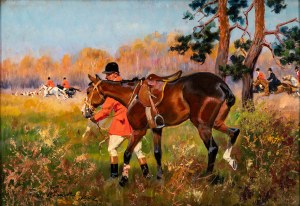 Jerzy Kossak (1886 - 1955), Scene from a hunt, 1942