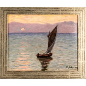Włodzimierz Nałęcz (1865 - 1946), Lone sailor, 1932