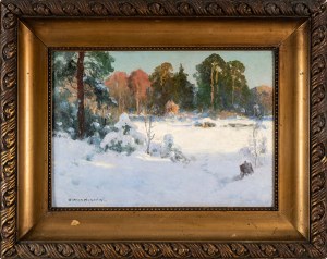 Wiktor Korecki (1890 - 1980), Zimowy pejzaż leśny