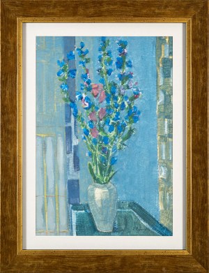 Zygmunt Radnicki (1894 - 1969), Kwiaty w wazonie, 1956