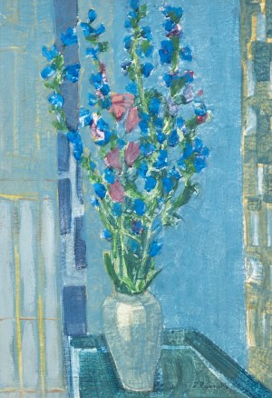 Zygmunt Radnicki (1894 - 1969), Kwiaty w wazonie, 1956