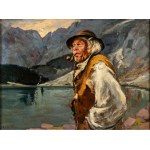 Stanislaw Gorski (1887 - 1955), Highlander over the Morskie Oko Lake