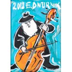 Edward Dwurnik (1943 - 2018), Contrabassist, 2018.