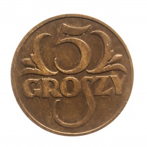 Polska, II Rzeczpospolita (1918-1939), 5 groszy 1934, Warszawa.
