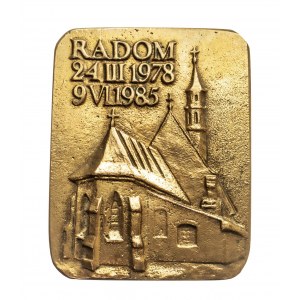 Polska, medal, Kościół Św. Wacława, Radom 1985.
