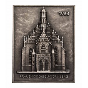 Niemcy, plakieta, Katedra w Norymbergi 1988.
