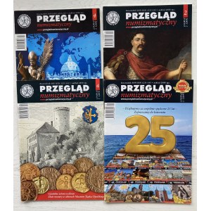 4 numery Przeglądu Numizmatycznego w tym jubileuszowy numer 100.