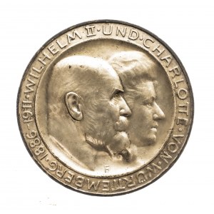 Niemcy, Cesarstwo Niemieckie, Wirtembergia, 3 marki 1911 F, Stuttgart