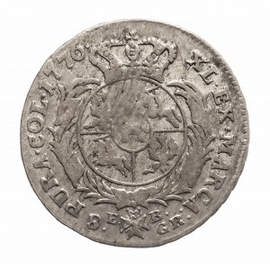 Polska, Stanisław August Poniatowski, dwuzłotówka (8 groszy), 1776 EB, Warszawa.