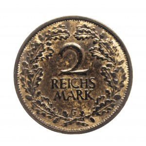 Niemcy, Republika Weimarska, 2 marki 1926 G, Karlsruhe