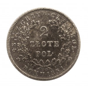 Powstanie Listopadowe, 2 złote 1831 K.G., Warszawa
