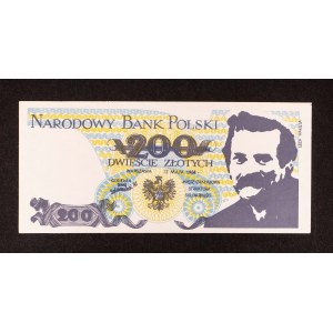 SOLIDARNOŚĆ, cegiełka 200 zł 12.05.1984 Warszawa, Lech Wałęsa.