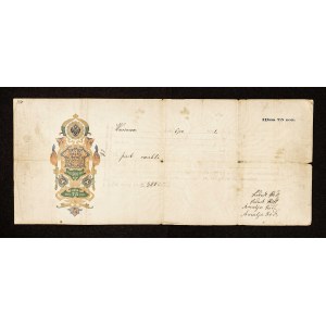 Polska, zabór rosyjski, weksel na 500 rubli, 6/10 1912 Warszawa.