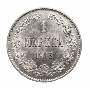 Finlandia, Mikołaj II, 1 markka 1915 S, Helsinki