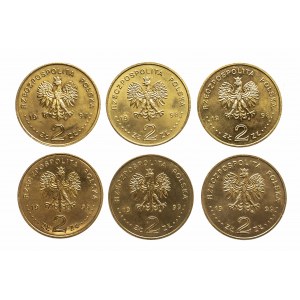 Polska, Rzeczpospolita od 1989 roku, zestaw monet 2 złote Golden Nordic 1997-1999