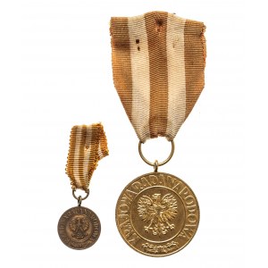 Medal Zwycięstwa i Wolności 1945 + miniaturka