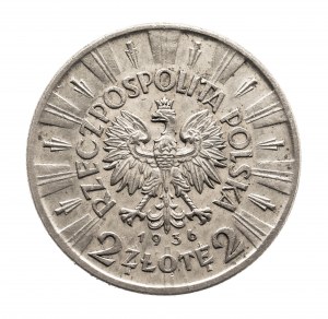 Polska, II Rzeczpospolita, 2 złote 1936 Piłsudski, Warszawa