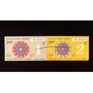 Krajowa Loteria Pieniężna, 1/4 losu 1977