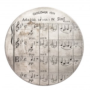 Poľsko, medaila, Ludwig van Beethoven, Glogówek 1977.