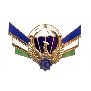 Uzbekistan, odznaka spadochronowa bez mieczy.