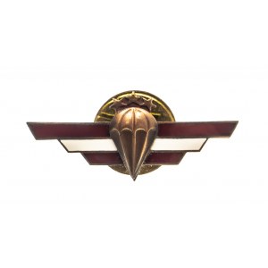 Lettland, Fallschirmspringer-Qualifikationsabzeichen in Bronze.